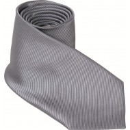 Corbata 100% microfibra jacquard gris
